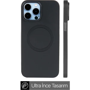 Apple iPhone 13 Pro Telefon Kılıfı Magsafe Ultra Ince Siyah