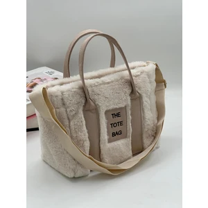 The Tote Bag Peluş Askılı Kadın El ve Omuz Çantası