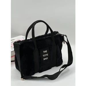 The Tote Bag Peluş Askılı Kadın El ve Omuz Çantası