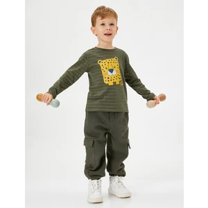 Basic Jogger Eşofman Altı Cepli Beli Bağlamalı Şardonlu