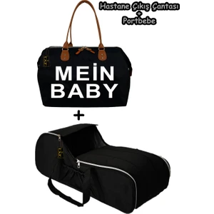 Portbebe Ana Kucağı Puset + Hastane Çıkışı Anne Bebek Bakım Çantası 2 Li Set