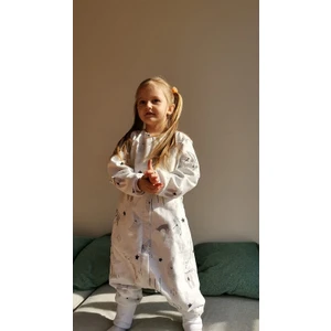 Çift Kat Pazen Tak-Çıkar Seyyar Kollu (1-Tog) Uyku Tulumu Gri Uykucu Ayı