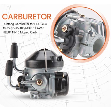 Carburateur 50cc Vergase Sha15 Pour Dellorto SHA 15/15 103
