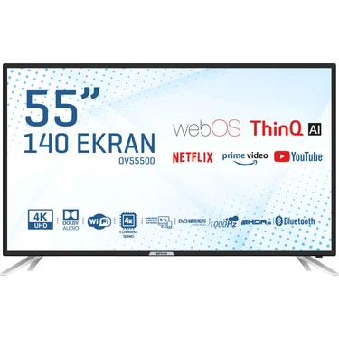 Onvo OV55500 55" 140 Ekran Uydu Alıcılı 4K Ultra HD webOS Smart LED