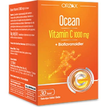 Ocean Vitamin C 1000 Mg Takviye Edici Gıda 30