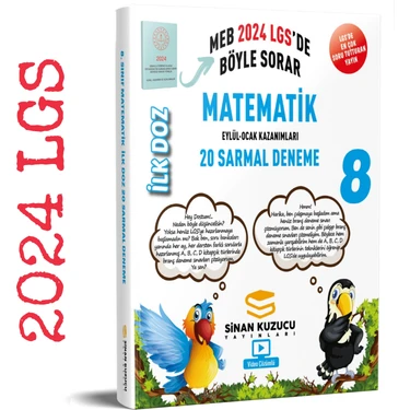 Sinan Kuzucu Yayınları MEB 2024 LGS Matematik İlk Doz 20 Sarmal