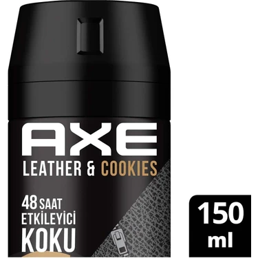 Axe  Erkek Deodorant & Bodyspray  Leather & Cookies 48 Saat Etkileyici Koku 150