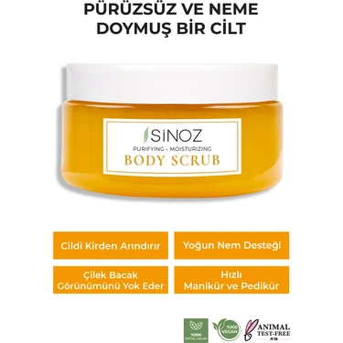 Sinoz Body Scrub Besleyici Arındırıcı Nemlendirici Vücut Peelingi 300