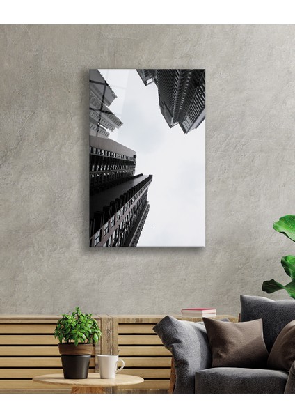 Siyah Beyaz Geometrik Cam Tablo fiyatları