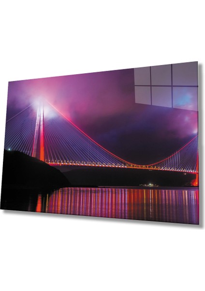 Istanbul Boğaz Köprüsü Cam Tablo