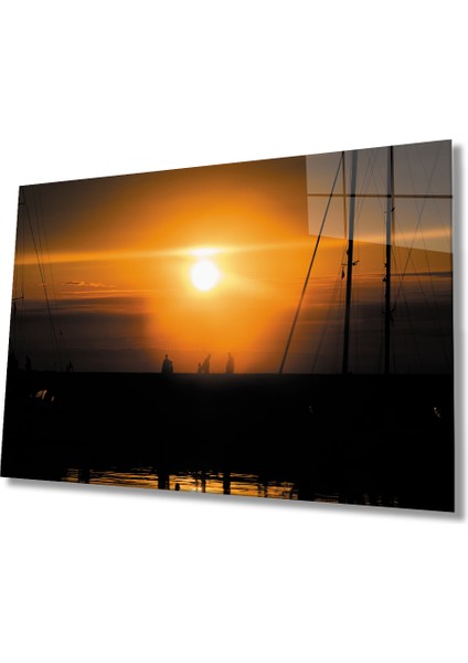 Gün Batımı Cam Tablo Sunset Table