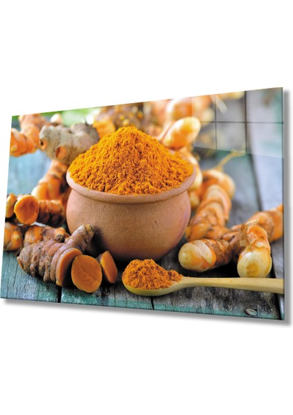 Mutfak Tablosu Baharat Görselli Cam Tablo