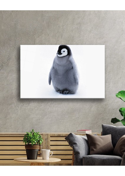 Penguen Cam Tablo Penguin Table