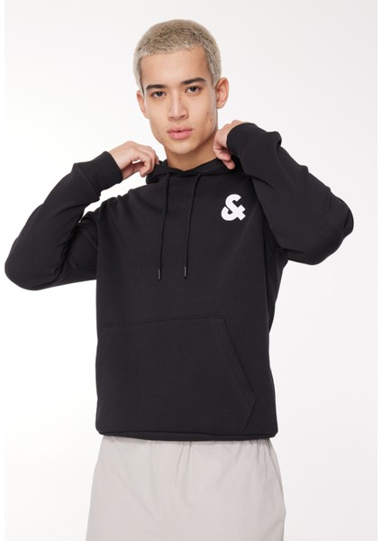 Kapüşon Yaka Siyah Erkek Sweatshirt 12261184_JCOAND Sweat Hood Exc