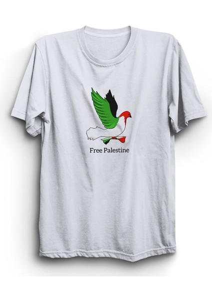 Free Palestine, Özgür Filistin, Dove, Güvercin Tişört
