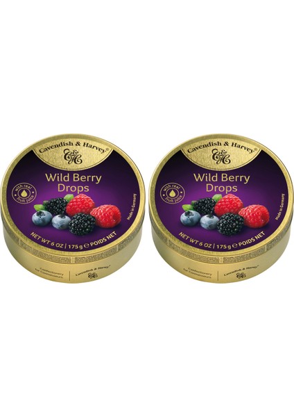 Cavendish & Harvey 2’li Böğürtlen Aromalı Şekerler 175 gr –  – Wild Berry