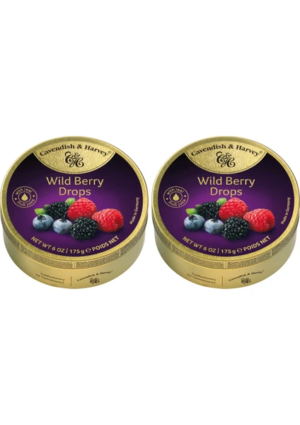 Cavendish & Harvey 2’li Böğürtlen Aromalı Şekerler 175 gr –  – Wild Berry