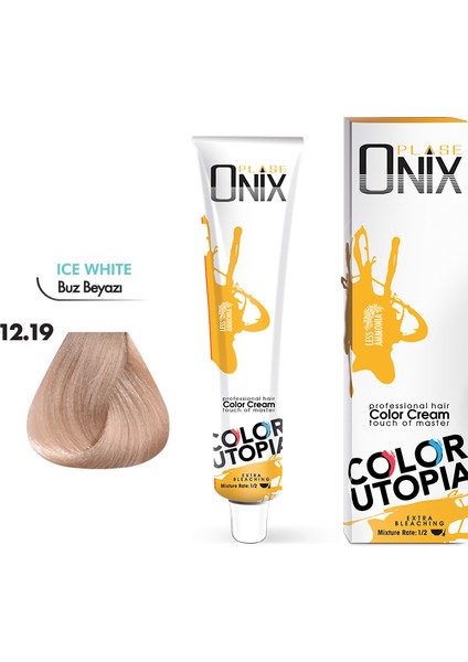 Onıx Saç Boyası 12.19- Buz Beyazı 60 ml