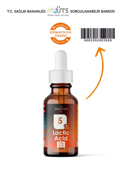 Koltukaltı Beyazlatma Serumu Laktik Asit 5 | Lactic Acid Peeling 30 Ml fiyatları