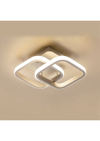 Iskandinav Tarzı Akrilik Avize Modern LED Tavan Işık Beyaz Tavan Lambası Yatak Odası, Mutfak, Koridor, Restoran (Yurt Dışından)