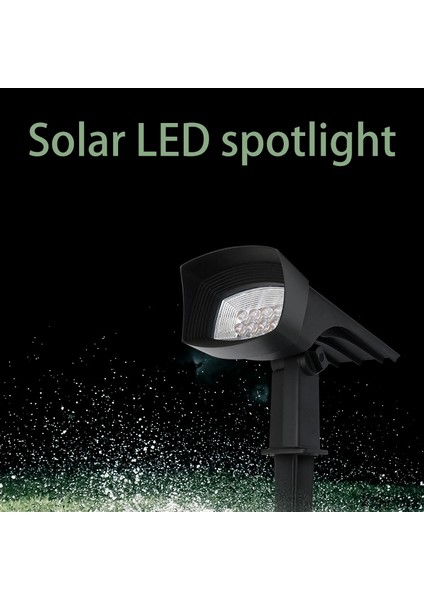 1 Güneş Enerjili Spot Dış Mekan, 2'si 1 Arada Peyzaj Işıkları 8 LED Lamba ile Güçlendirilmiş IP65 Zemin Kaplaması Duvar Işığı Bahçe Yolu Sundurması Için (Yurt Dışından) fiyatları