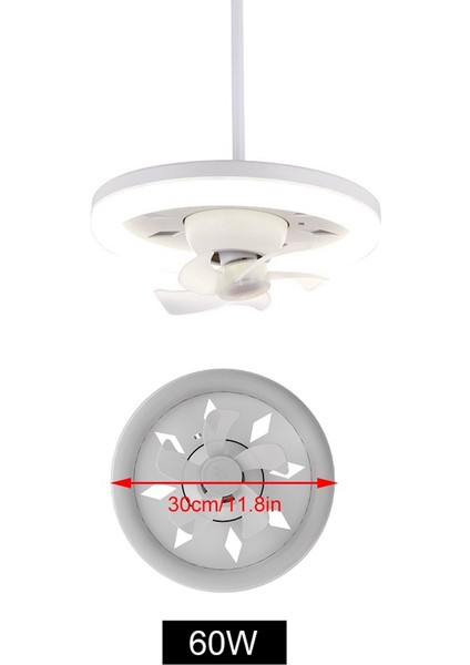 Işıklı Tavan Fanı 60W 3-Speed Soğutma Fanı Tavan Işık Uzaktan Kumanda E27 Lamba Tutucu Elektrikli Fan Lambası A (Yurt Dışından) fırsatları