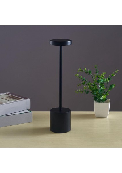 Iskandinav Masa Lambası LED Dokunmatik Masa Lambası Bar Otel Cafe Dekorasyon Masa Lambası USB Şarj Gece Lambası Siyah (Yurt Dışından) fiyatları