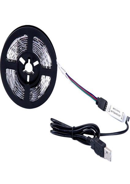 LED Işık Su Geçirmez Değildir 2835 Rgb 24 Düğme Uzaktan Kumanda 5V Yatak Odası Dekorasyon Işığı ile Esnek Işık, 3 Metre (Yurt Dışından)