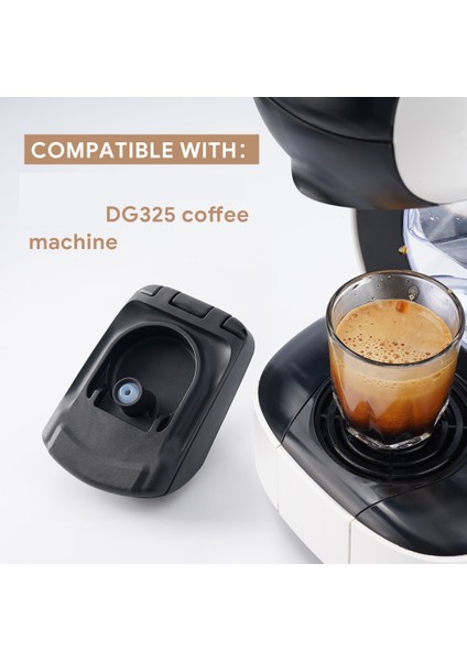 Edglumıo DG325 Makinesi Yeniden Kullanılabilir Kapsül Doldurulabilir Kahve Makinesi Espresso Kahve Için Adaptör (Yurt Dışından) modelleri
