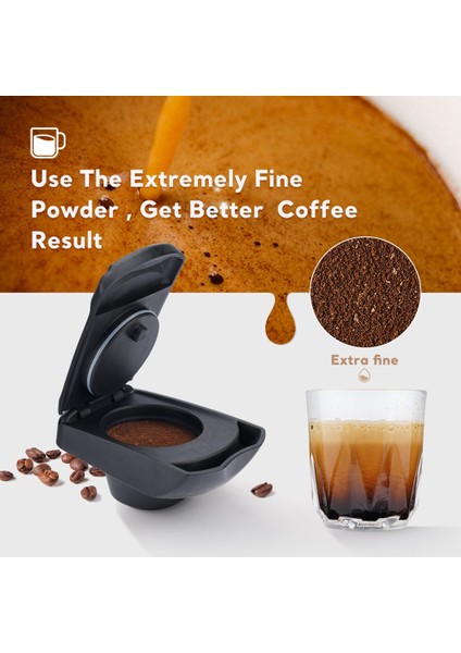 Edglumıo DG325 Makinesi Yeniden Kullanılabilir Kapsül Doldurulabilir Kahve Makinesi Espresso Kahve Için Adaptör (Yurt Dışından) fırsatları