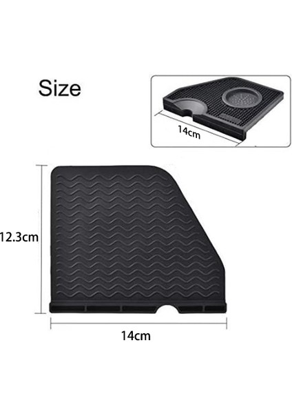 Silikon Kahve Sabotaj Mat Siyah Espresso Için Kahve Olmayan Toz Pedi 14X12.3CM (Yurt Dışından) fırsatları
