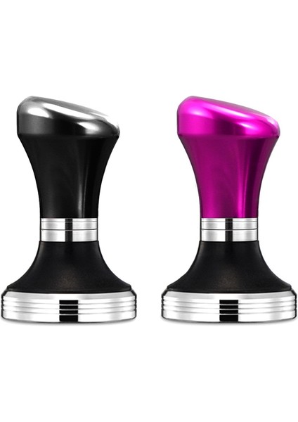 58MM Düz Kahve Sabotaj Paslanmaz Çelik Taban Silikon Kolu Sabotaj Kahve Tozu Çekiç Özelleştirilmiş Coffeeware Siyah (Yurt Dışından) fırsatları