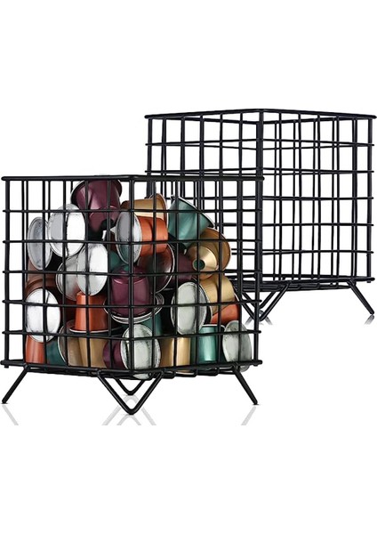 2 Kahve Kapsülü Tutucu, Kapasite K Bardak Tutucu ve Kahve Istasyonu Düzenleyicisi Için Kahve Saklama Düzenleyici (Yurt Dışından)