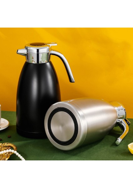 2.2l Kapasiteli Paslanmaz Çelik Sürahi Ev Kahve Su Isıtıcısı Mutfak Çay Potu Sürahi Ekran Sıcaklık Şişesi A (Yurt Dışından) indirimleri