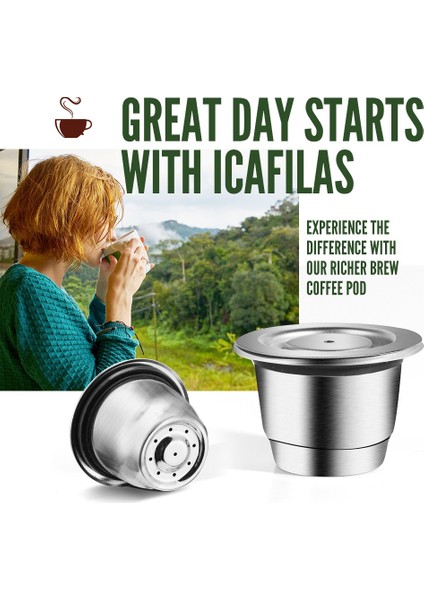 Mini & Citi Için Kahve Kapsülü Cafeteira Filtresi Için Paslanmaz Çelik Doldurulabilir Yeniden Kullanılabilir (Yurt Dışından) modelleri