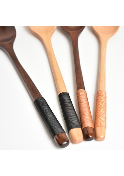 Saplı Kahve Kaşıkları Çok Fonksiyonlu Tahta Kaşık Mutfak Baharat Kaşıkları (Yurt Dışından) fırsatları