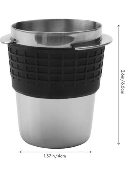58MM Kahve Dozaj Fincan Koklama Kupa Espresso Makinesi Için Aşınmaya Dayanıklı Paslanmaz Çelik Kahve Dozaj Fincan-Gümüş (Yurt Dışından)