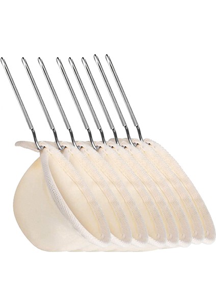 Ev ve Ofis Için Paslanmaz Çelik Saplı El Yapımı Kahve Aksesuarları ile Yeniden Kullanılabilir 8 Parça Flanel Kahve Filtresi (Yurt Dışından)