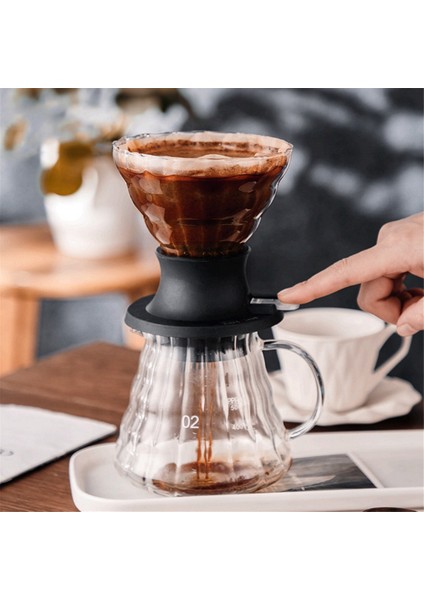 Cam Cezve Akıllı Fincan Kahve Filtreli Fincan, 1pc Akıllı Fincan ve 100 Adet Filtre Kağıdı (Yurt Dışından) fırsatları