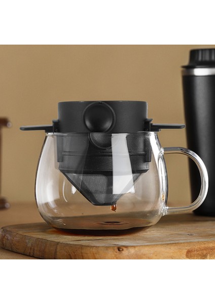 Seyahat Fincan Üzerine Dökün Kahve Filtresi, Taşınabilir Katlanabilir Koni Yeniden Kullanılabilir Seyahat Fincan Kahve Makinesi Için Fırça Kepçe ile Katlanabilir (Yurt Dışından) fırsatları