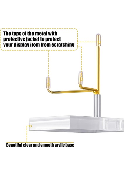 4 Adet Ayarlanabilir Metal Kol Ekran Standı Şövale Akrilik Tabanlı Kaya Ekran Şövale Tutucu Akrilik Şövale Gümüş (Yurt Dışından) modelleri