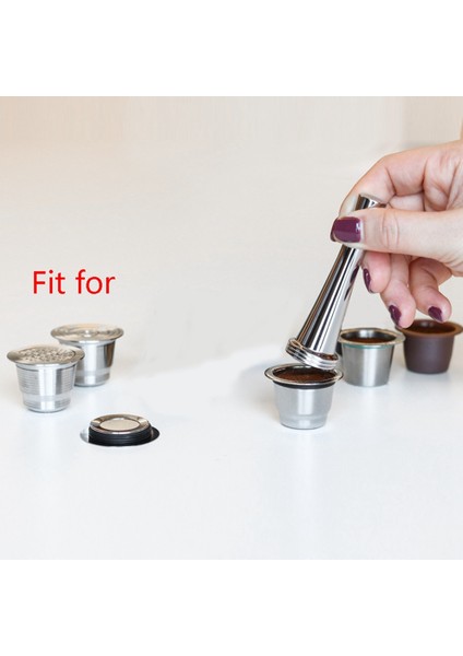 Kahve Kapsülleriyle Uyumlu Yeniden Kullanılabilir Paslanmaz Çelik Öğütülmüş Kahve (Yurt Dışından) fırsatları