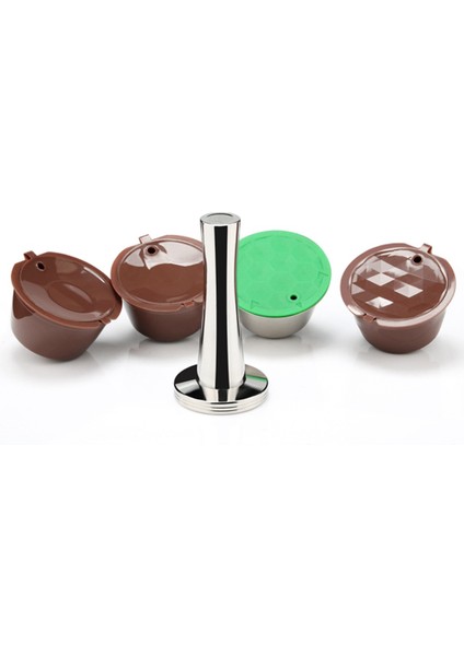 Kahve Kapsülleriyle Uyumlu Yeniden Kullanılabilir Paslanmaz Çelik Öğütülmüş Kahve (Yurt Dışından) indirimleri