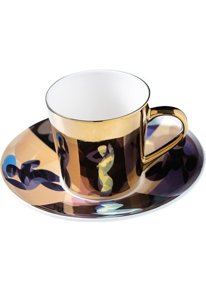 Ayna Yansıma Su Kupaları Ev Ofis Çay Kahve Fincan ve Çay Tabağı Seti Dekor Drinkware Coffeeware Hediye A (Yurt Dışından)