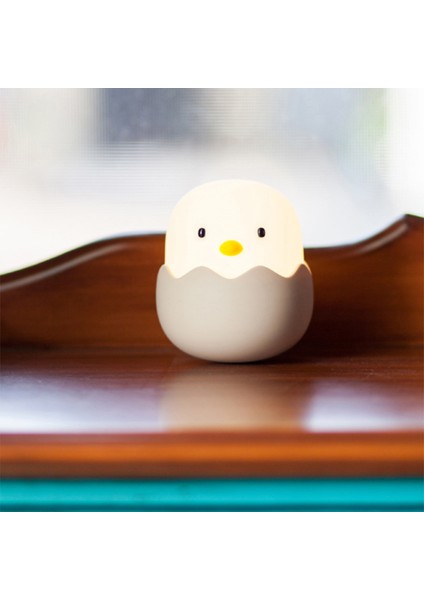 LED Hayvan Temas Gece Lambası Bebek Emzirme Ayarlanabilir Uyku Lambası Çocuk USB Şarj Edilebilir Başucu Lambası Beyaz (Yurt Dışından)