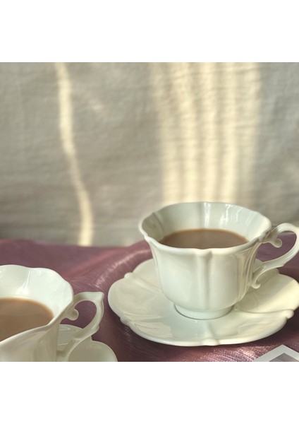 Avrupa Retro Seramik Kupa Kahve Fincanı Ingilizce Ikindi Çayı Seramik Kahve Fincan ve Çay Tabağı Seti Mini Kahve Fincanı B (Yurt Dışından)