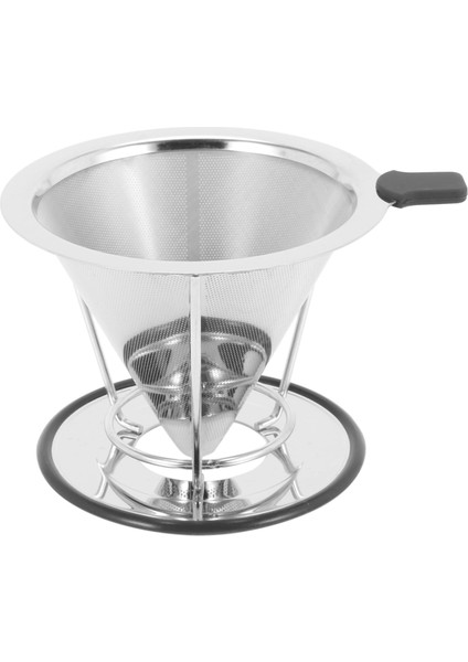 Koni Şekilli Paslanmaz Çelik Kahve Damlatıcı Çift Katmanlı Örgü Filtre Sepeti Ev Mutfak Aracı Kahve Aksesuarları (Yurt Dışından) fiyatları