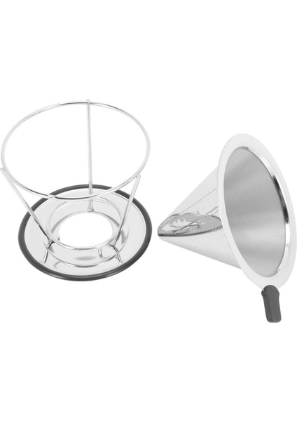 Koni Şekilli Paslanmaz Çelik Kahve Damlatıcı Çift Katmanlı Örgü Filtre Sepeti Ev Mutfak Aracı Kahve Aksesuarları (Yurt Dışından) modelleri