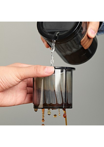 Kalıcı Filtreli Kahve Makinesi Yeniden Kullanılabilir Paslanmaz Çelik Kahve Damlatıcı Filtre Istiflenebilir Tasarım, Siyah (Yurt Dışından) modelleri