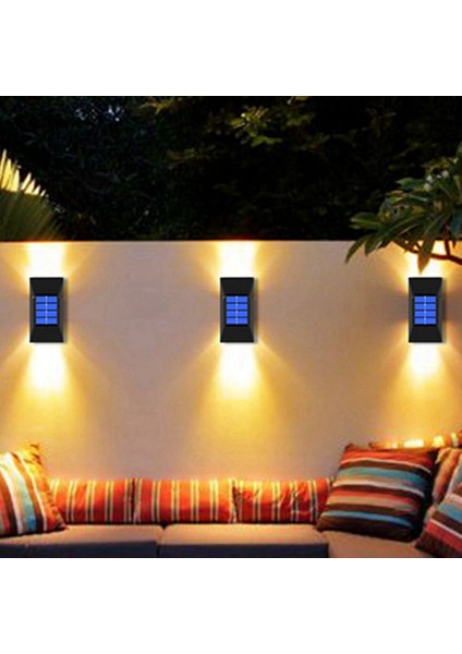 Güneş Bahçe Duvarı Işık Açık Su Geçirmez Güneş LED Lamba Hareket Sensörü 2200 Mah 2 Mod Güvenlik Yard Siyah Kabuk Sıcak (Yurt Dışından) modelleri